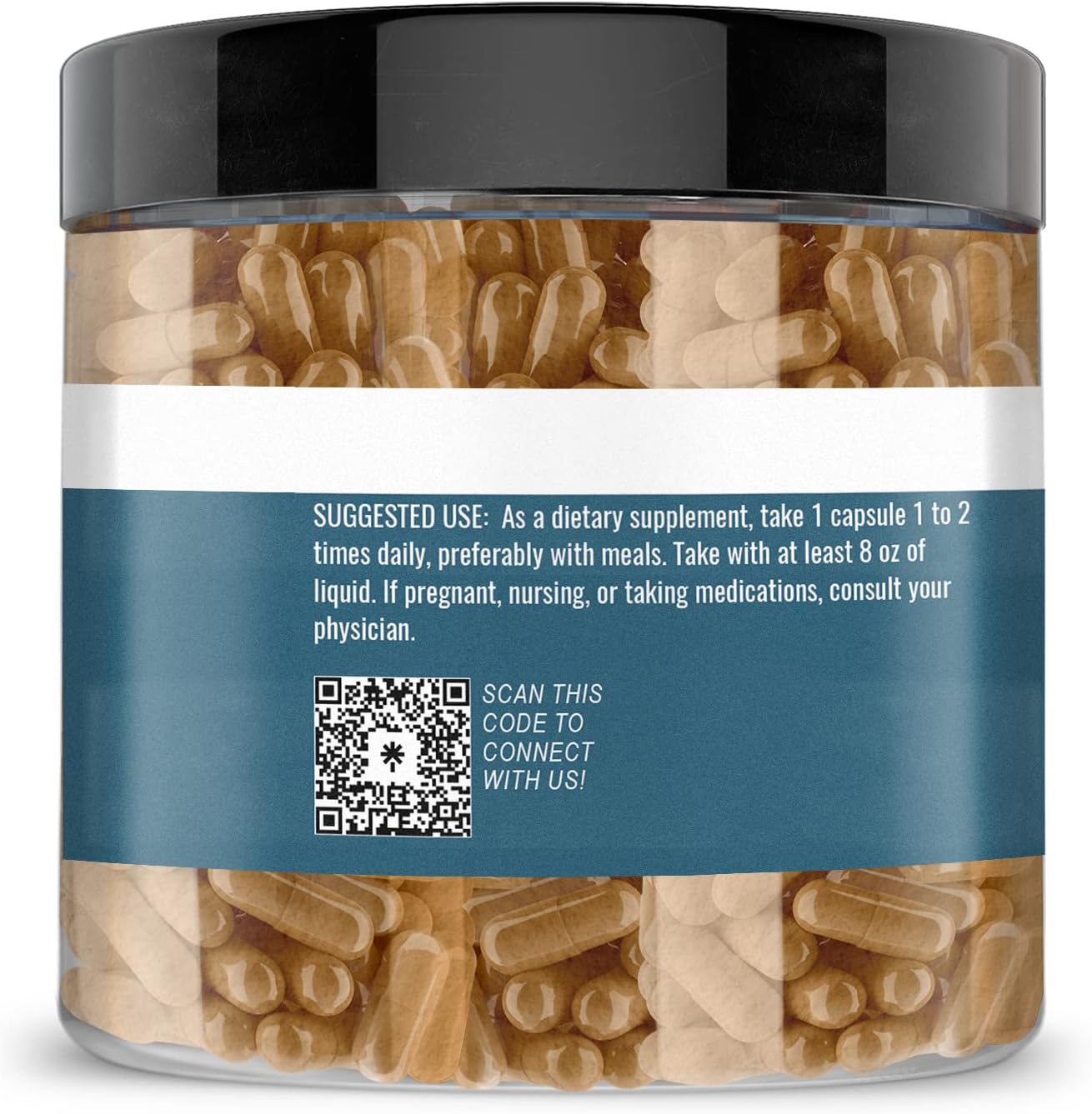 200 Pure & Undiluted Resveratrol Capsules by Earthborn Elements - Additive-Free Formula