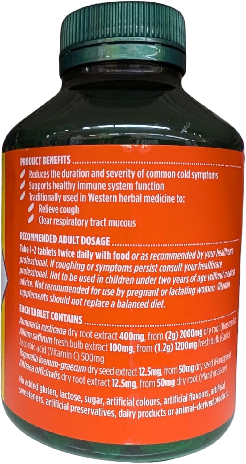 200 Tablets Triple Strength Garlic + C, Horseradish - Exclusive Size by Nature's Own