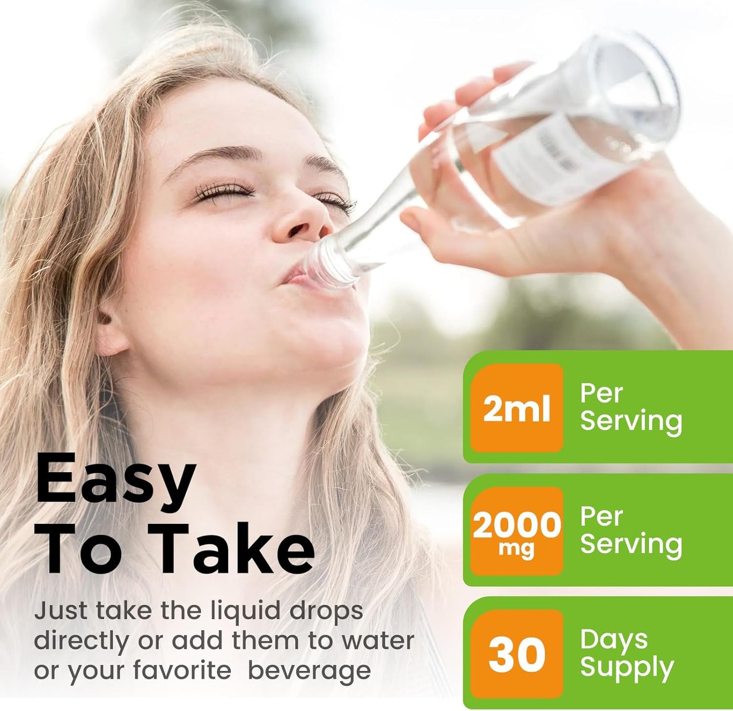 2000mg Liposomal Glutathione Drops with Vitamin C for Immune System, Skin Health, and Liver Detox - Pineapple Flavor, Superior Absorption - 2 Fl Oz