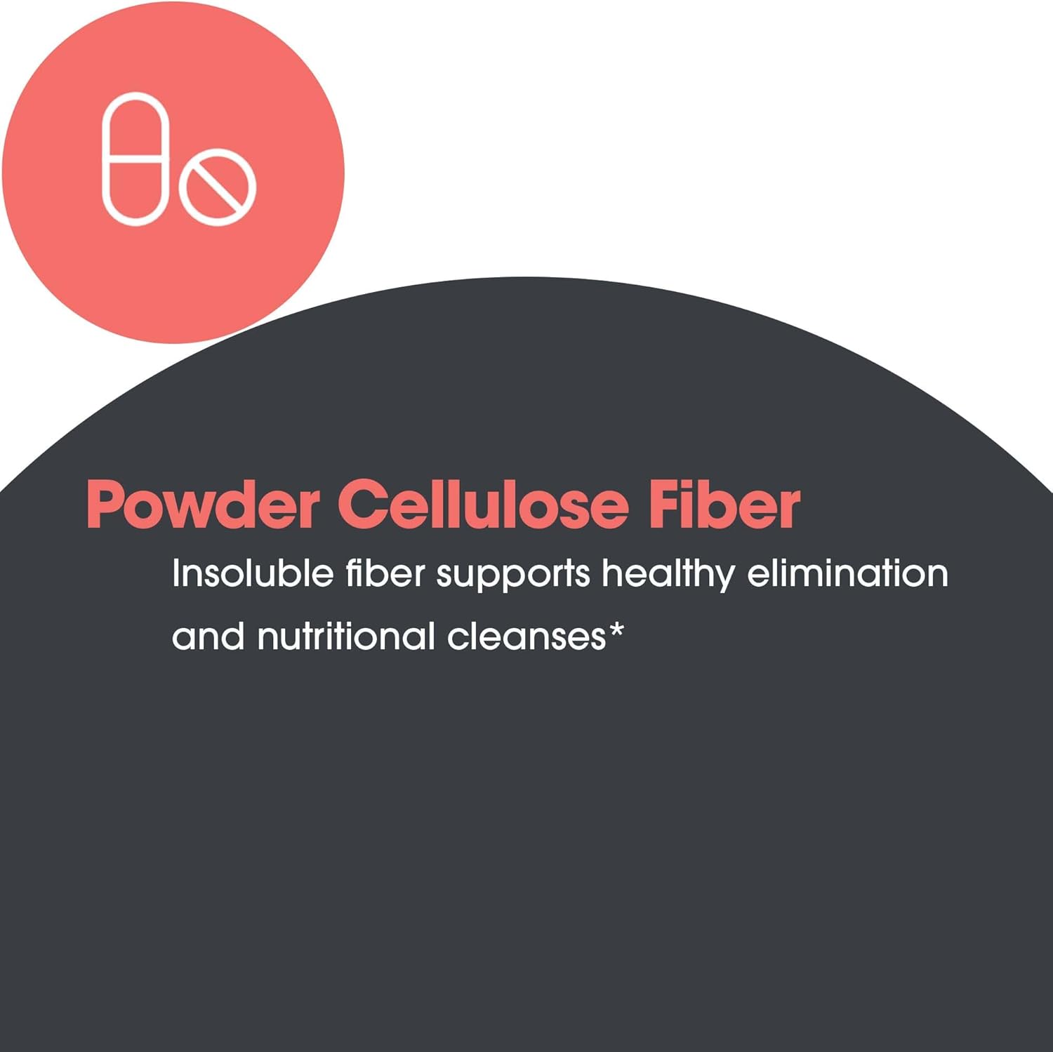 2000mg Microcrystalline Cellulose Powder Supplement - Non-Fermentable Insoluble Fiber - 8.8 Oz Powdered Cellulose - Hypoallergenic