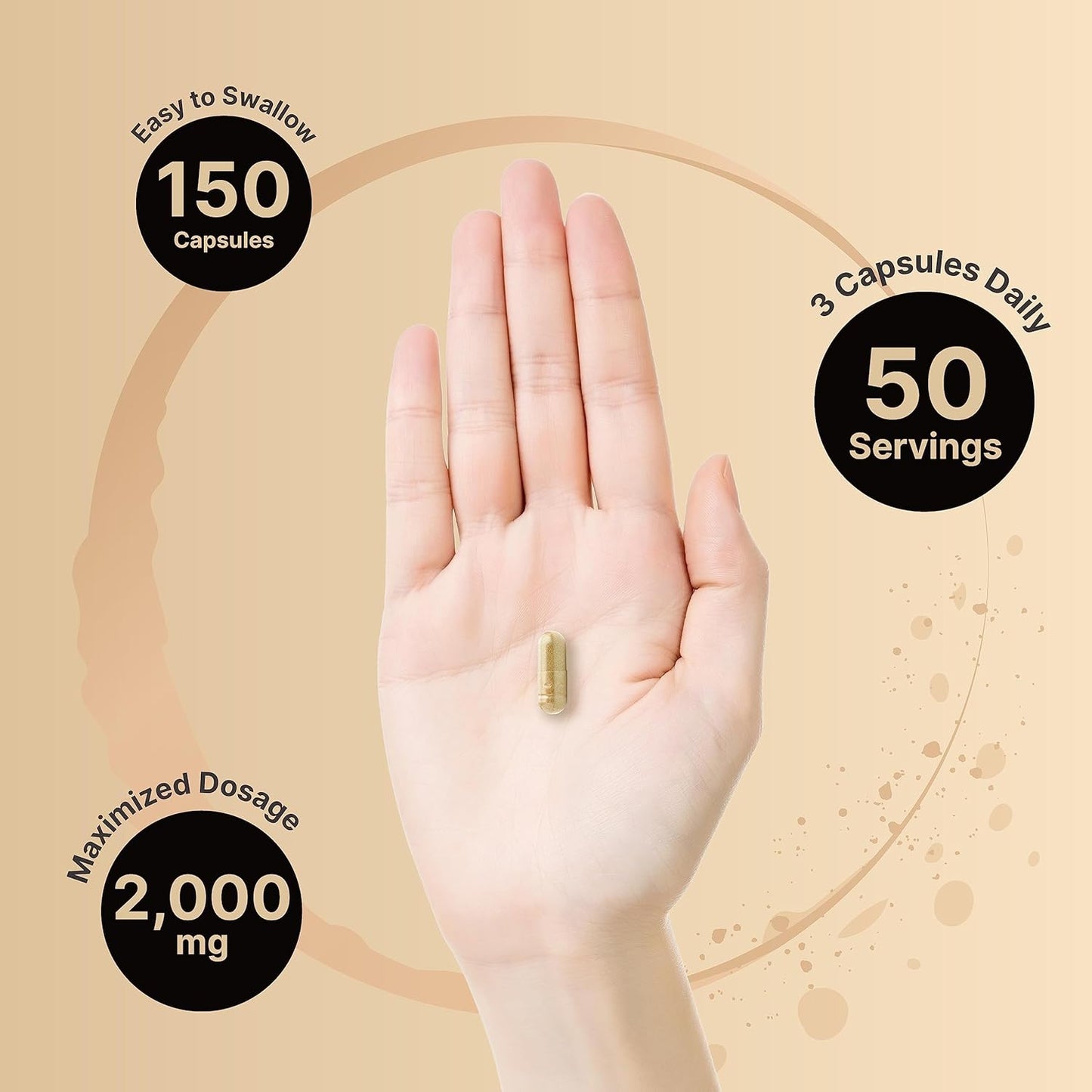 2000mg Tongkat Ali 200:1 Extract Capsules with Panax Ginseng for Energy & Stamina - 150ct by NatureBell