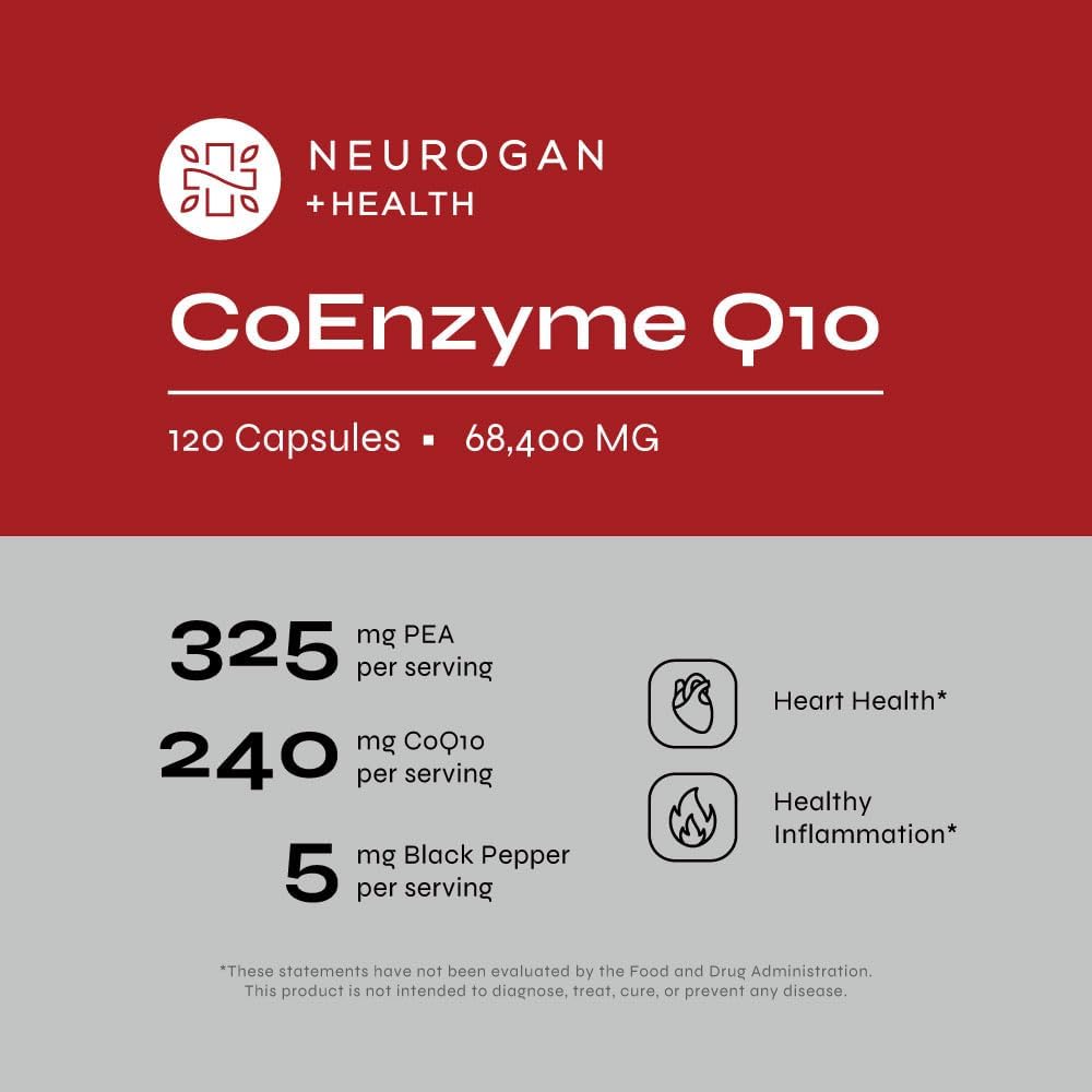 200mg CoQ10 Supplement with Black Pepper for Heart & Cellular Vitality - 120 Capsules - Made in USA - 4 Month Supply