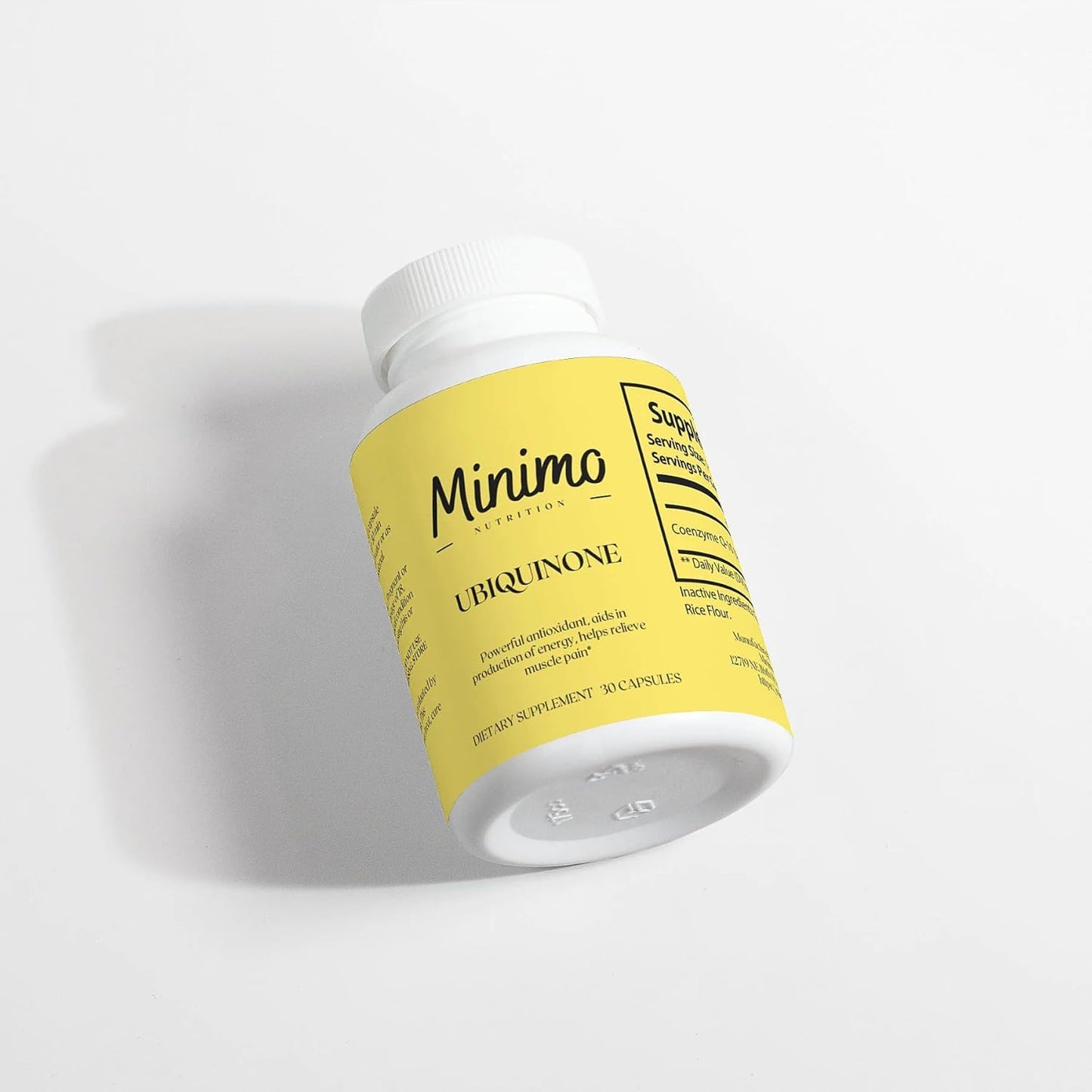 200mg CoQ10 Ubiquinone Capsules for Heart & Brain Health - Vegan & Gluten Free Formula, 30 Count