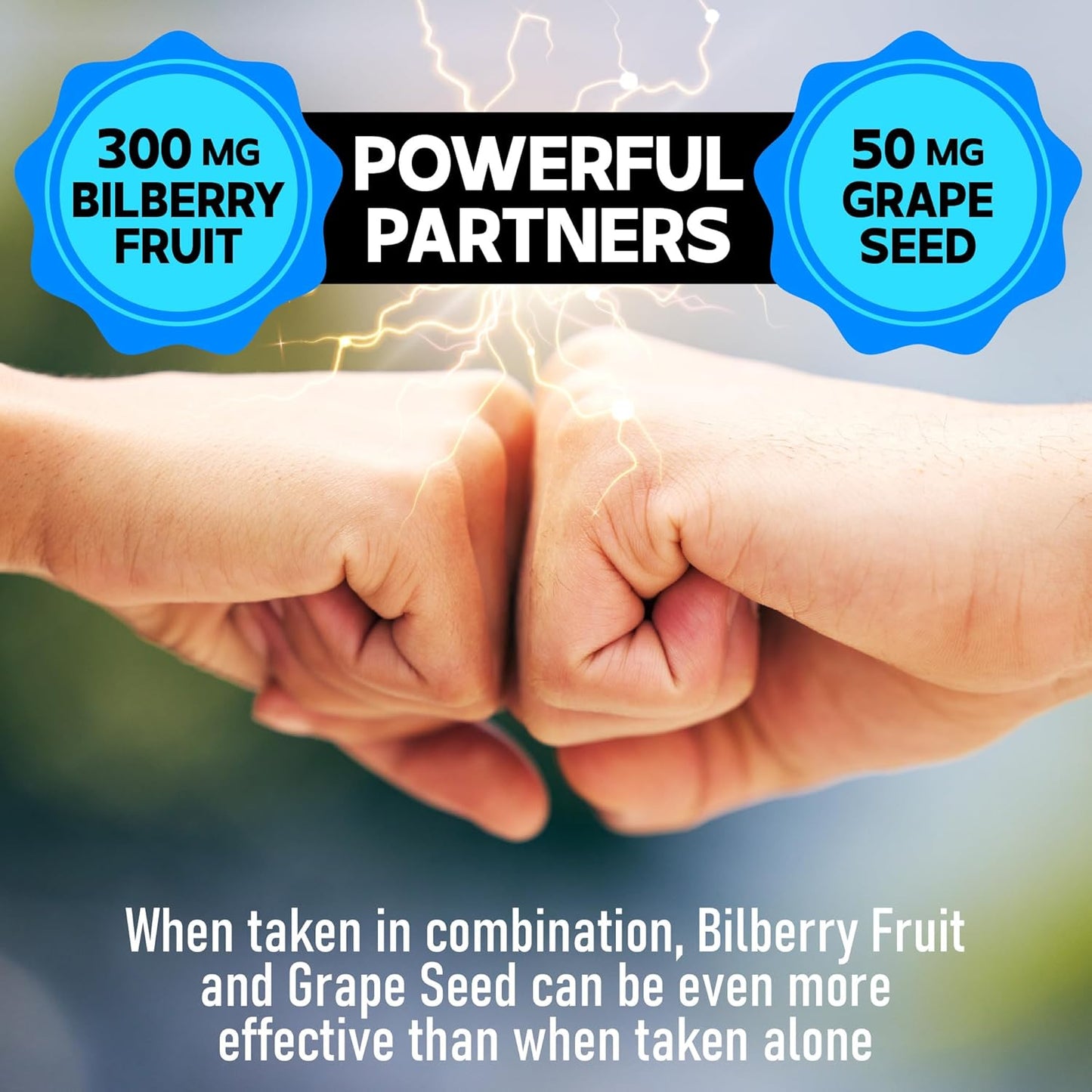 20:1 Bilberry Extract Capsules - 5 Month Supply for Eye, Vision & Heart Health - 10in1 Blend with Grape Seed, Carrot, Elderberry - 150 Count