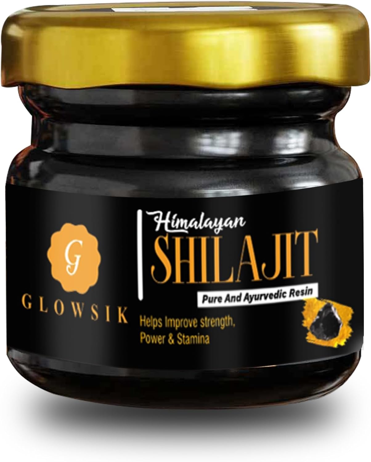 20g G-GLOWSIK Original Himalayan Shilajit Resin for Men & Women - Pure Shilajeet Resin