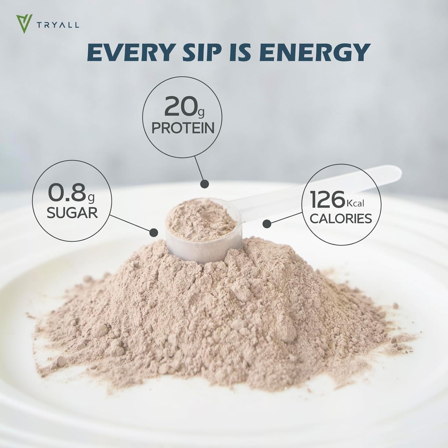 20g Plant-Based Pea Protein Powder Isolate Travel Sachets - Almond Milk Flavor (10 Packs)