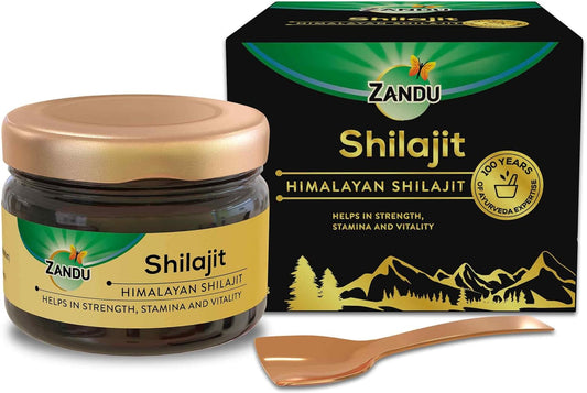 20g Zandu Pure Himalayan Shilajit Resin: Natural Ayurvedic Supplement for Strength, Stamina, and Holistic Wellness