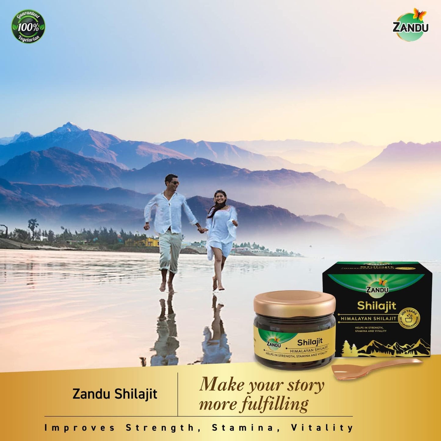 20g Zandu Pure Himalayan Shilajit Resin: Natural Ayurvedic Supplement for Strength, Stamina, and Holistic Wellness