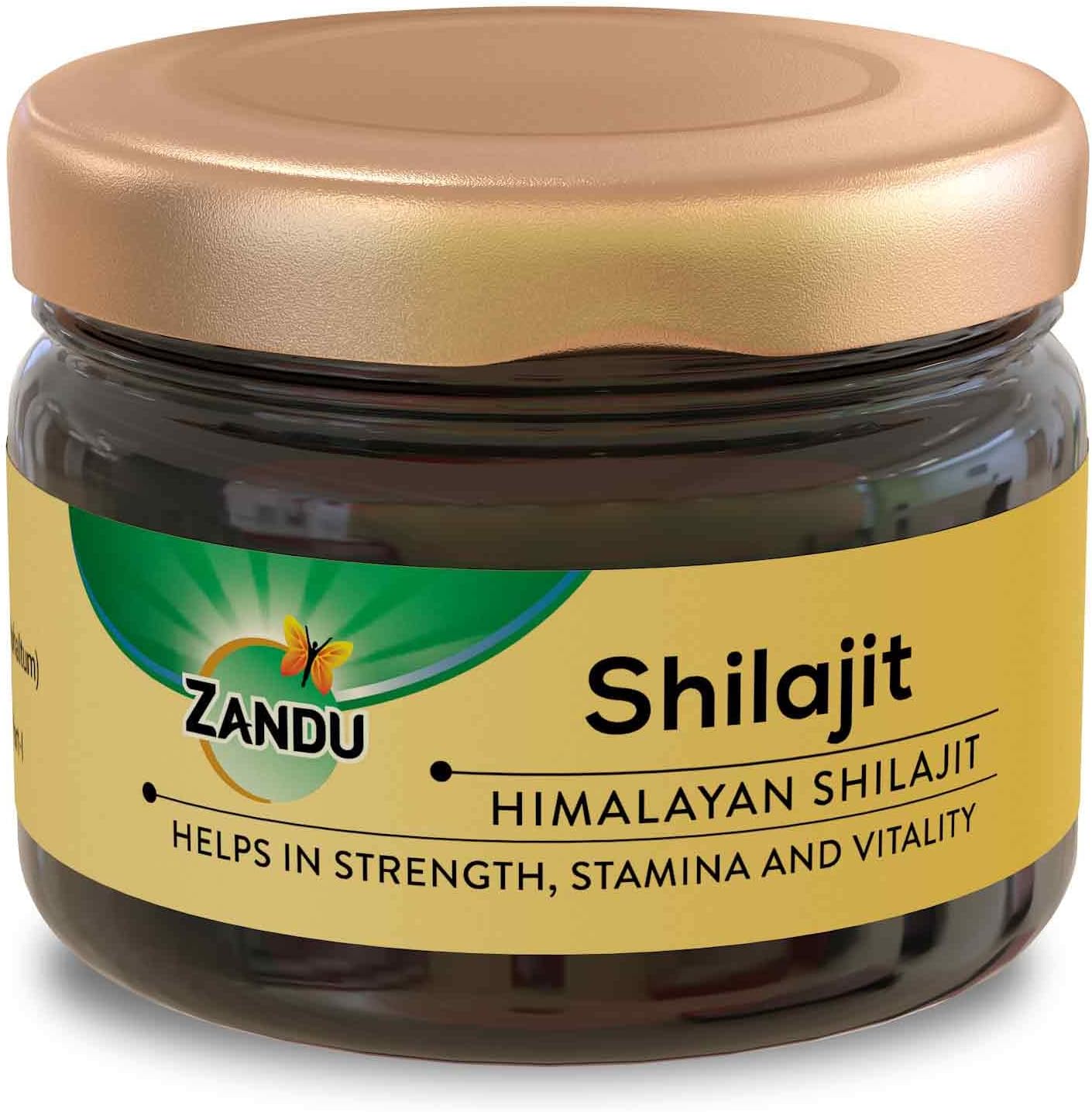 20g Zandu Pure Himalayan Shilajit Resin: Natural Ayurvedic Supplement for Strength, Stamina, and Holistic Wellness