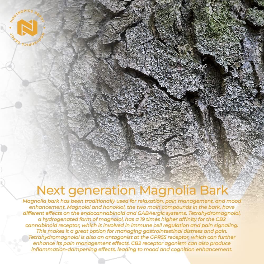 20mg Tetrahydromagnolol Quick Dissolve Tablets for Healthy Inflammation & Mood Support - 60 Count