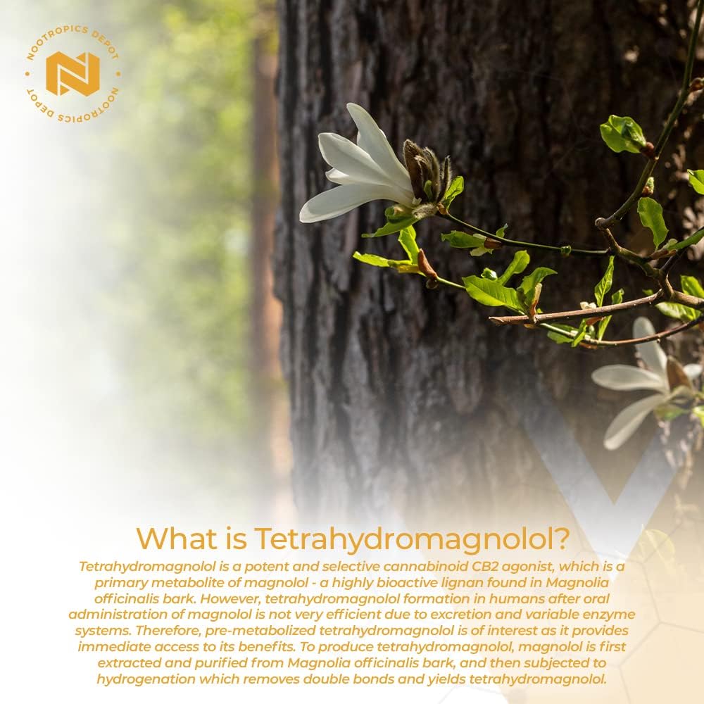 20mg Tetrahydromagnolol Quick Dissolve Tablets for Healthy Inflammation & Mood Support - 60 Count