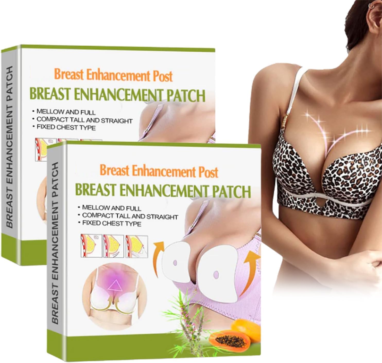 20pcs Weispo Ginger Breast Enhancement Patches - Natural Bust Enlargement Patch