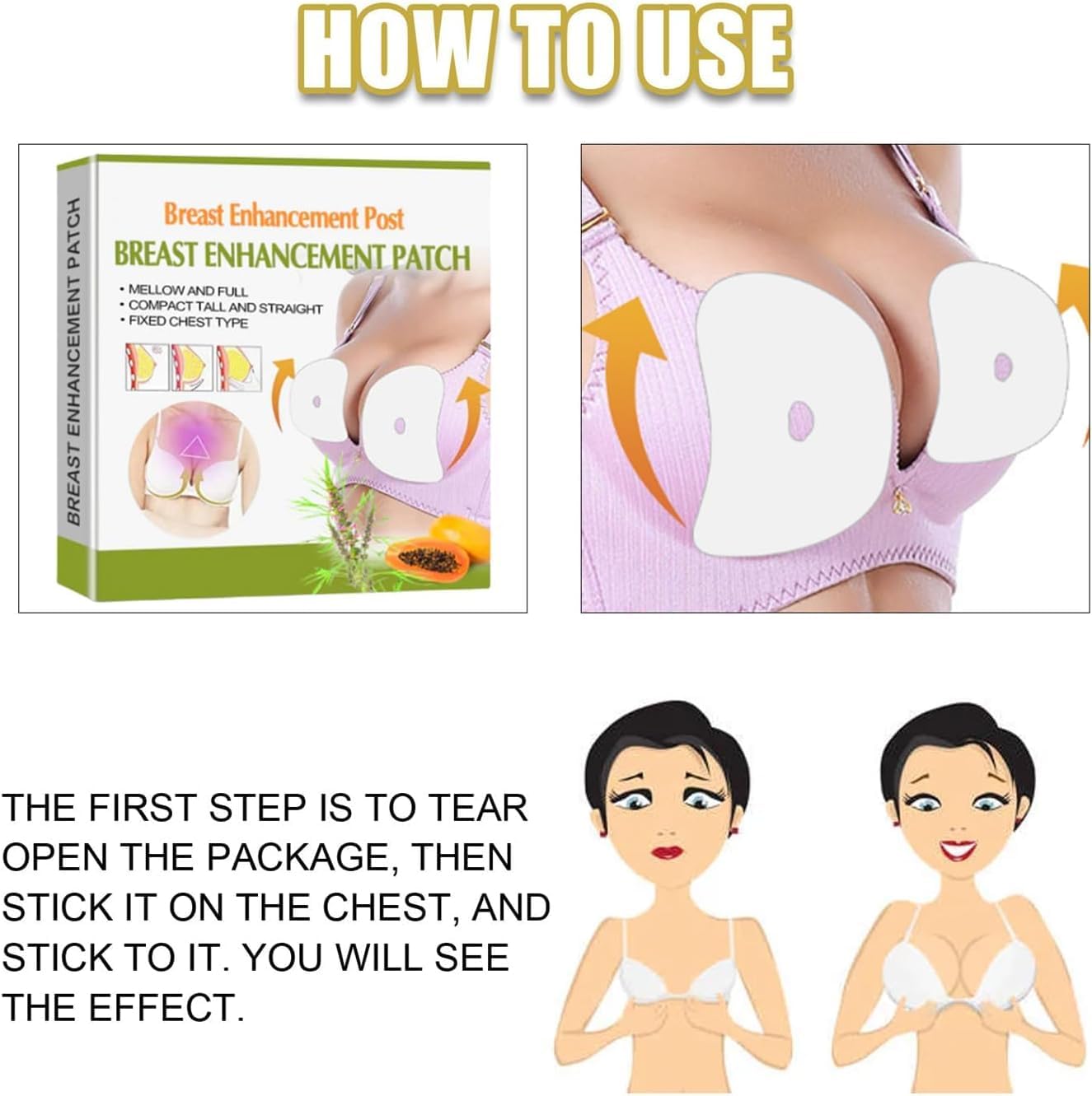 20pcs Weispo Ginger Breast Enhancement Patches - Natural Bust Enlargement Patch