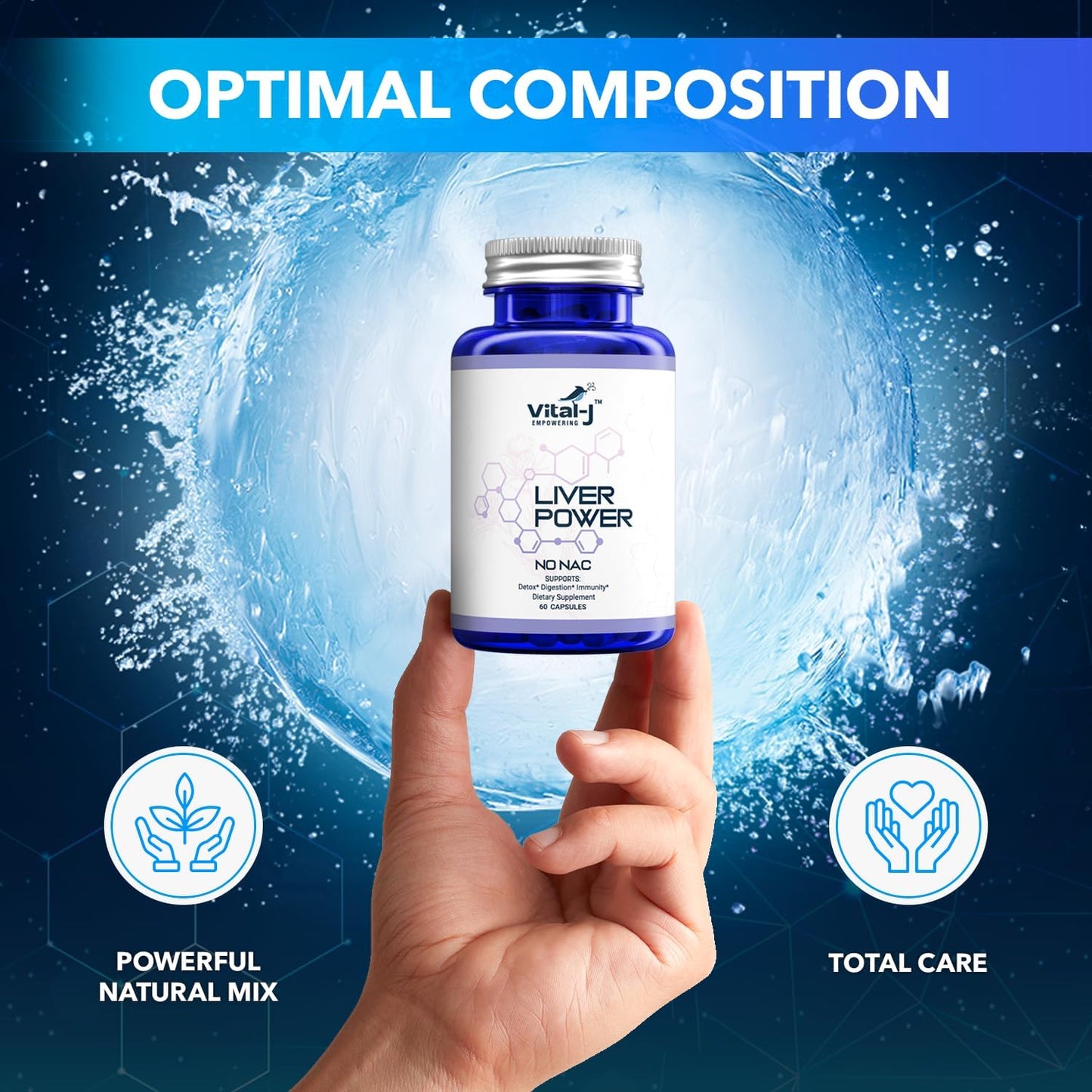 21-in-1 Liver Support Supplement with Milk Thistle, Zinc, Beetroot, & Artichoke - Detox & Repair Formula for Digestion & Immunity - 60 Capsules