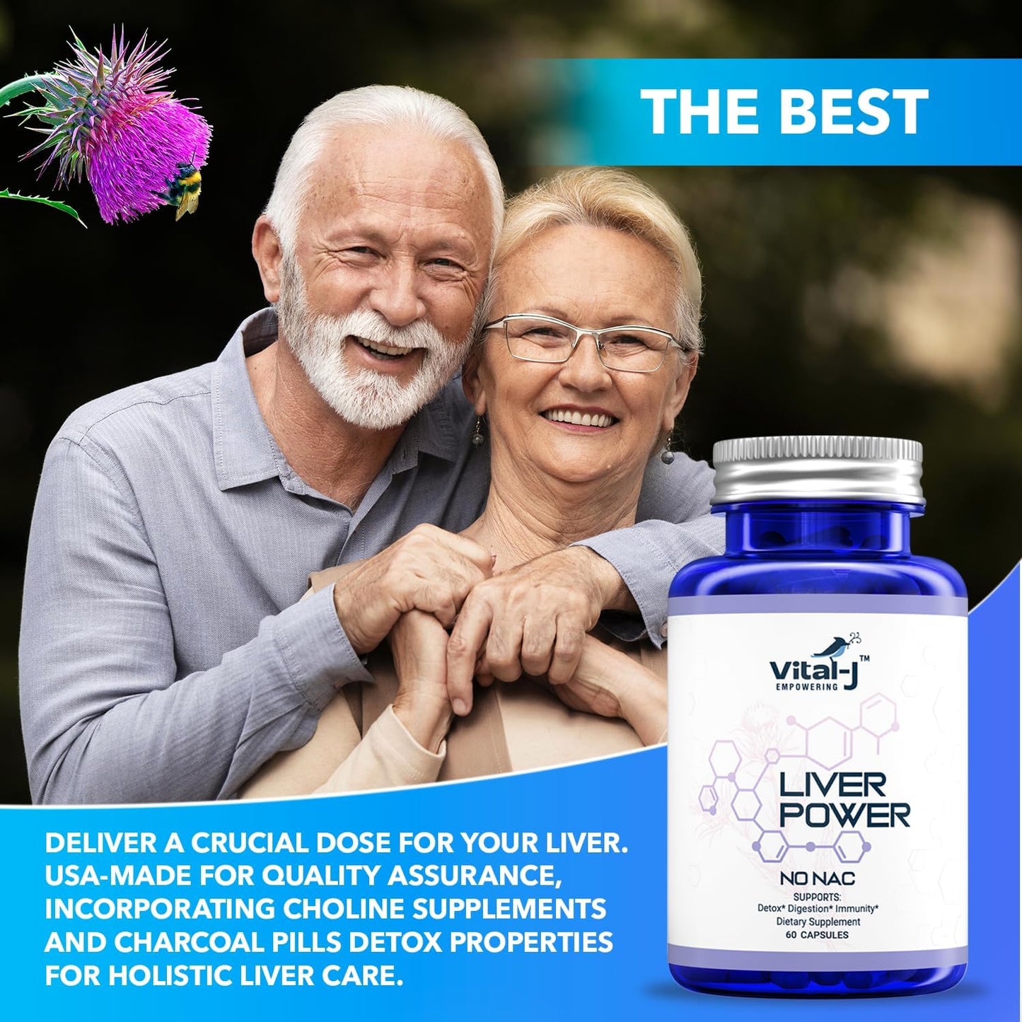 21-in-1 Liver Support Supplement with Milk Thistle, Zinc, Beetroot, & Artichoke - Detox & Repair Formula for Digestion & Immunity - 60 Capsules