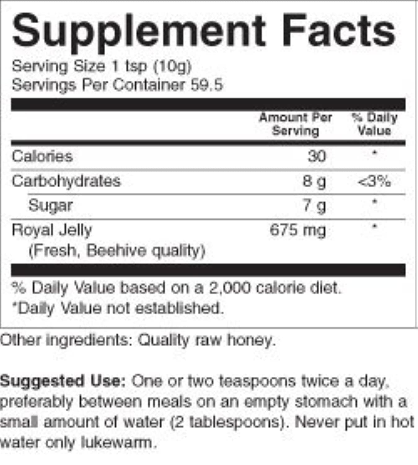21 oz YS Royal Jelly/Honey Bee Ultra Strength Royal Jelly Infused with Honey Gel