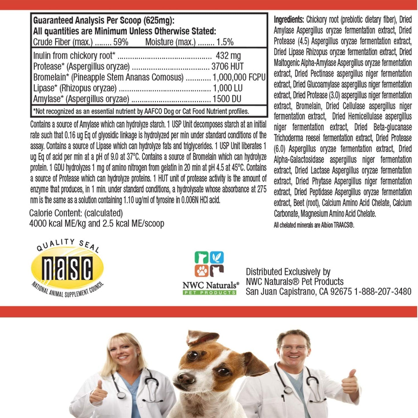 2.22oz NWC Naturals Mini Twin Pack Probiotics & Digestive Enzymes for Cats & Dogs