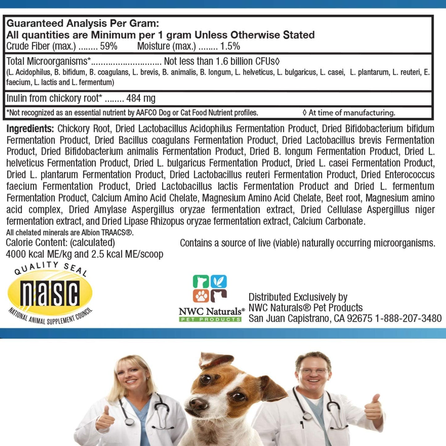 2.22oz NWC Naturals Mini Twin Pack Probiotics & Digestive Enzymes for Cats & Dogs