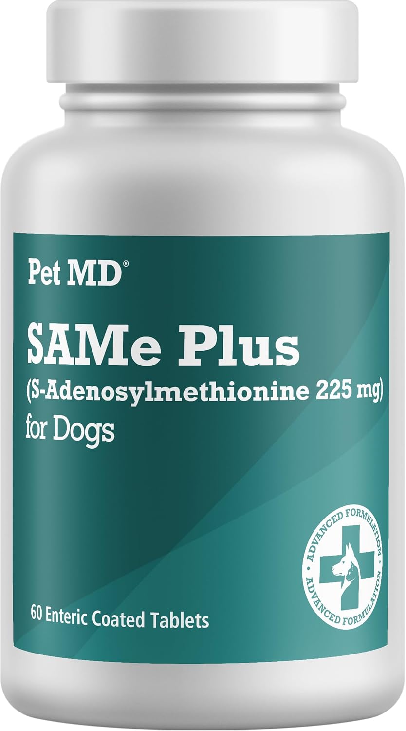 225 MG Pet MD Same Plus S-Adenosyl Liver Supplement for Dogs - 60 Tablets