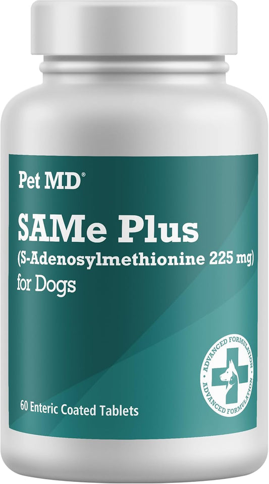 225 MG Pet MD Same Plus S-Adenosyl Liver Supplement for Dogs - 60 Tablets