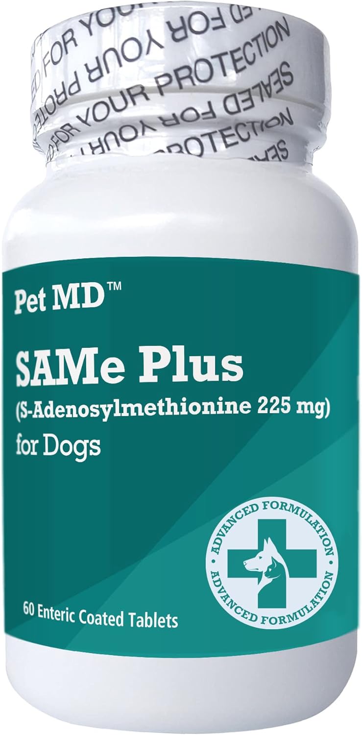 225 MG Pet MD Same Plus S-Adenosyl Liver Supplement for Dogs - 60 Tablets