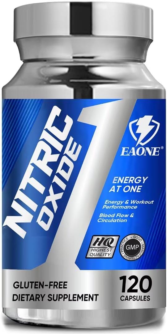 2255mg Nitric Oxide Supplement for Energy Boost and Gym Gains - Beet Root and Grape Seed Extract - 120 Capsules for Men and Women