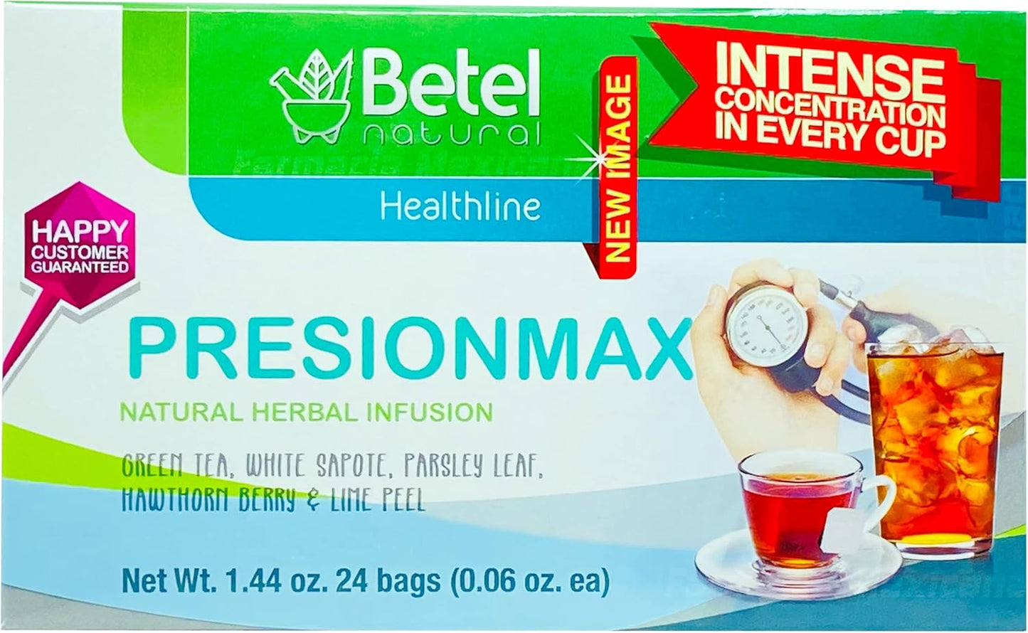 24 Bags of Betel Natural Presionmax Tea for Healthy Blood Pressure Support