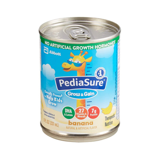 24 Cans of PediaSure® Grow & Gain Banana Pediatric Oral Supplement, 8 oz. - Bulk Pack