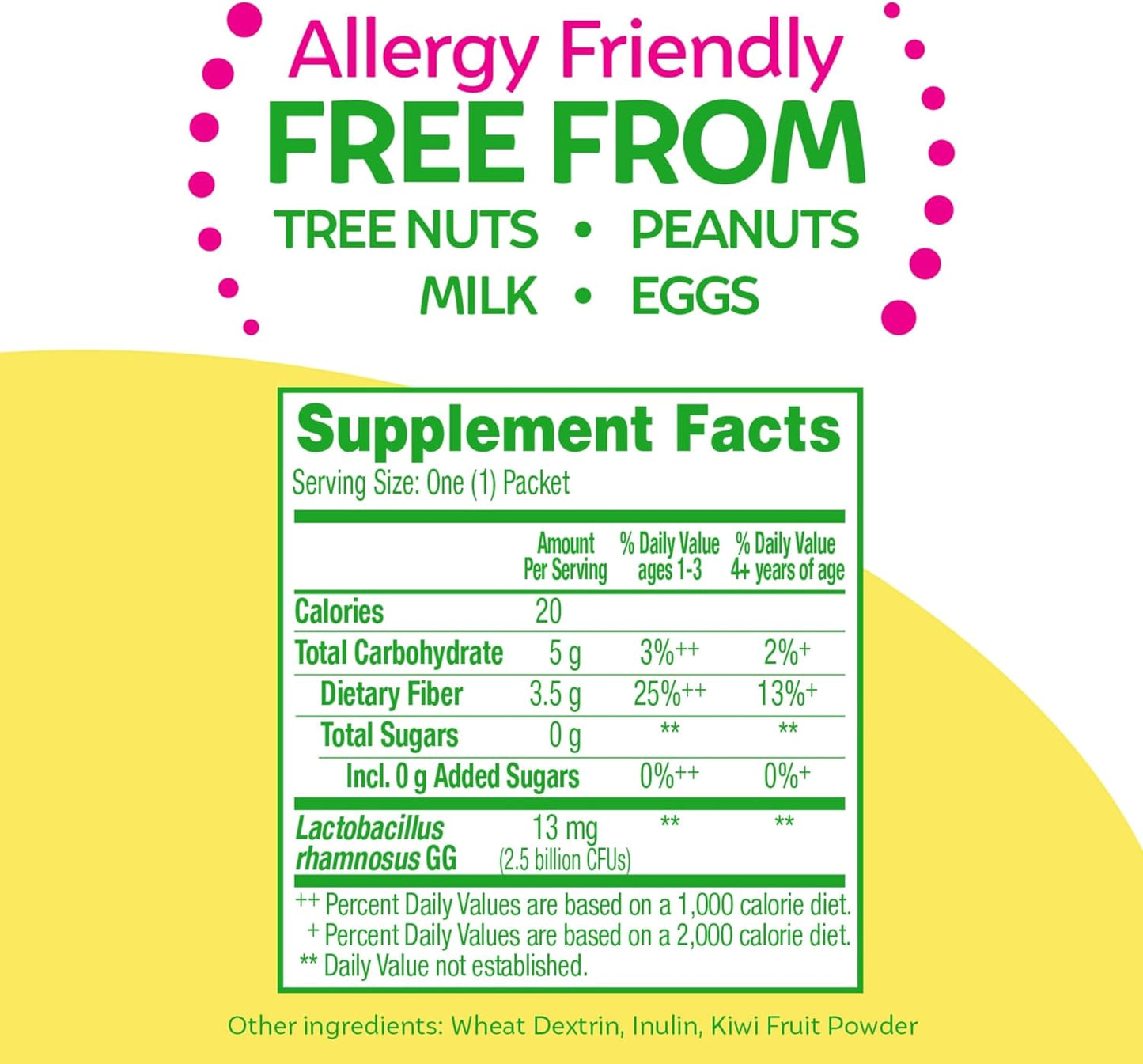 24 Count Culturelle Kids Probiotic + Fiber Packets for Digestive & Immune Health - Ages 1+, Promotes Regularity