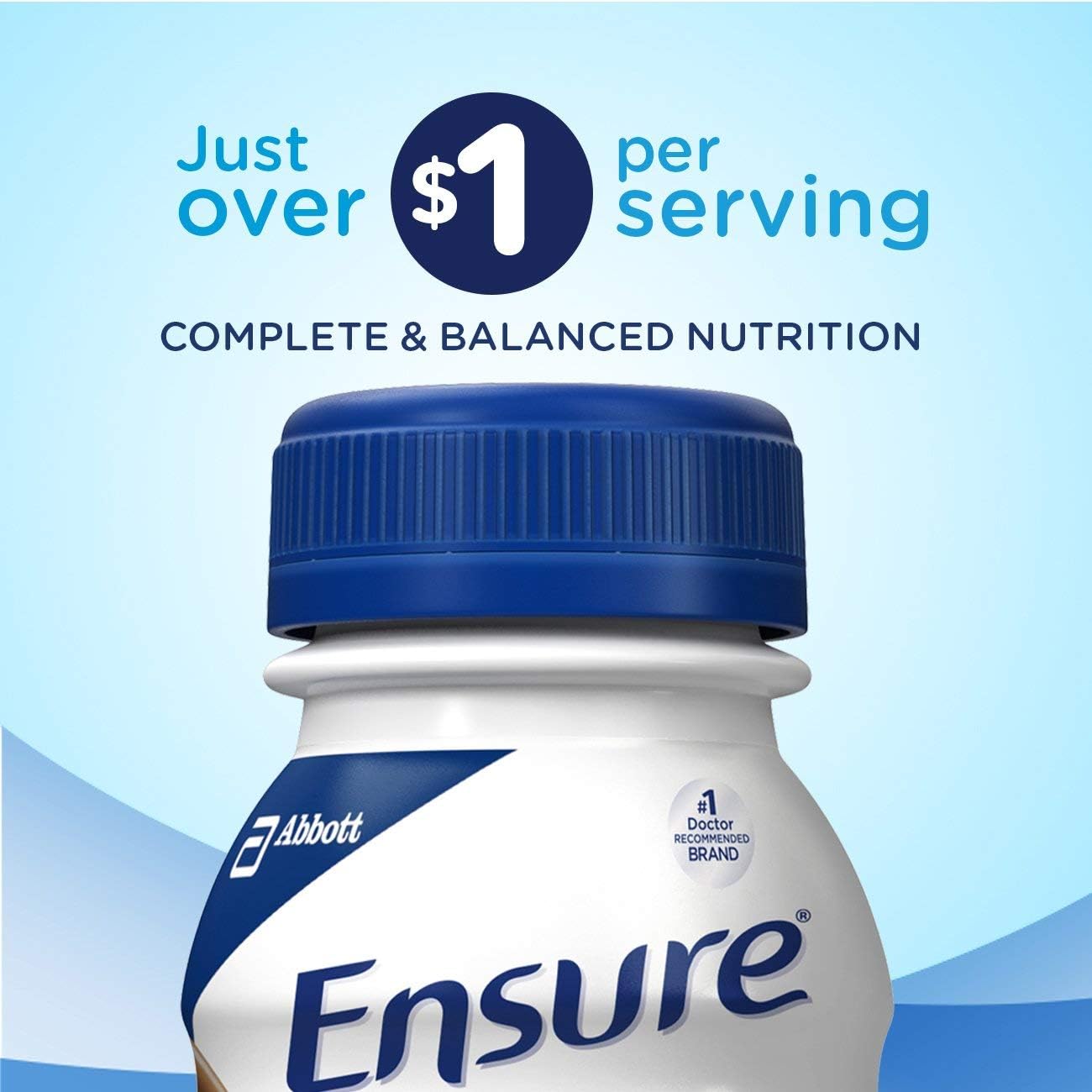 24 Count Ensure Original Nutrition Shake, 9g Protein, Meal Replacement, Milk Chocolate, 8 fl oz