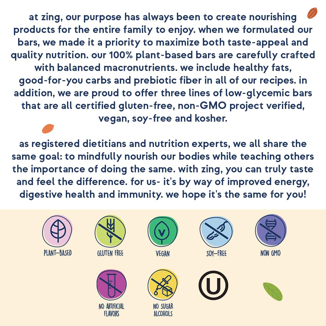 24-Count Zing Kids Protein Bars Variety Pack, Gluten-Free Mini Bars with High Protein, Vegan Nutrition Bars, Dairy-Free Plant-Based Protein - 100 Calories