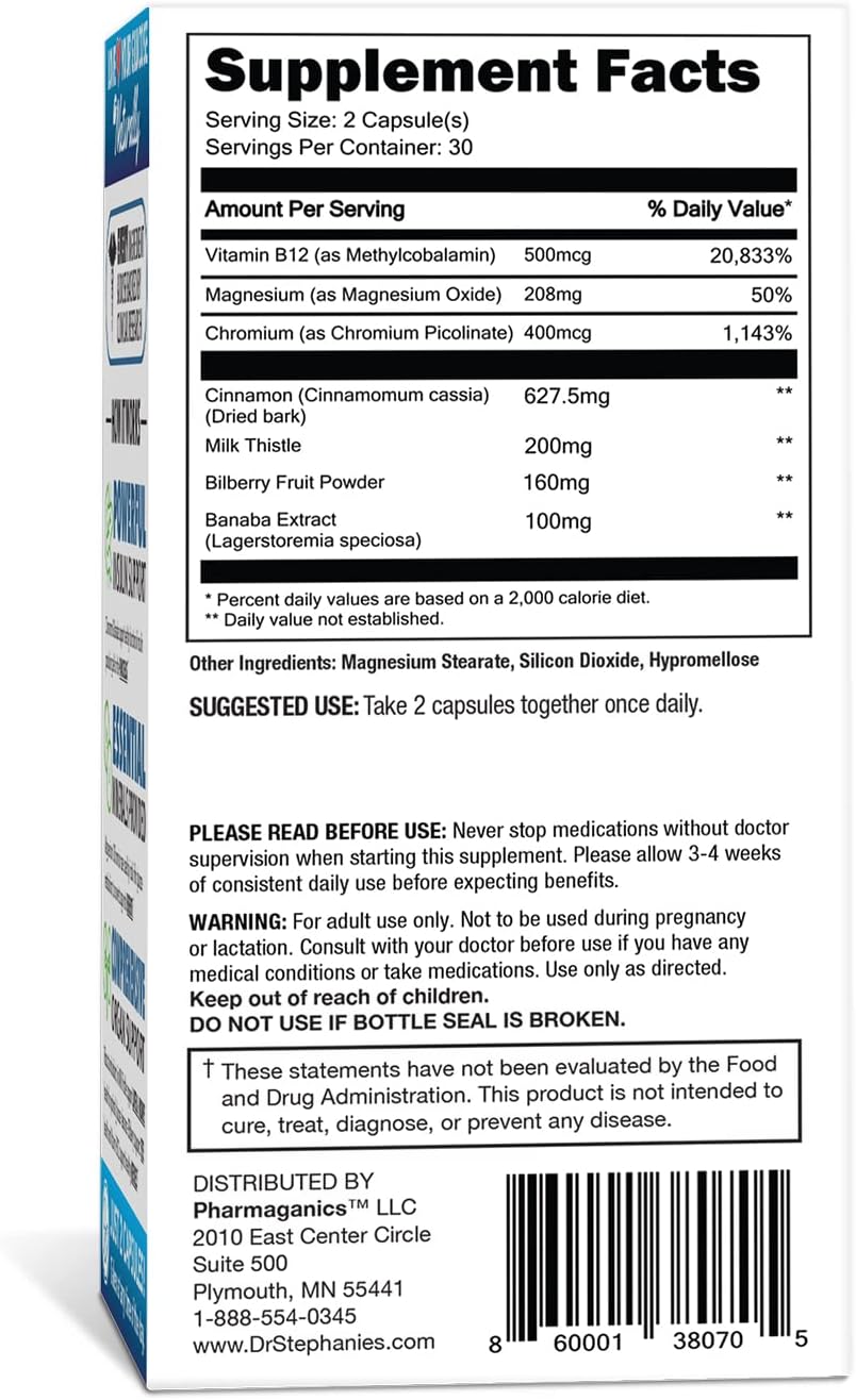 24 Hour Support & Carb/Sugar Blocker Bundle Pack by Pharmaganics - Dr. Stephanie's Daily Supplement Kit