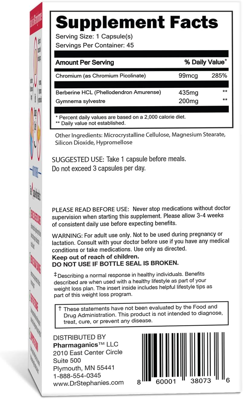 24 Hour Support & Carb/Sugar Blocker Bundle Pack by Pharmaganics - Dr. Stephanie's Daily Supplement Kit