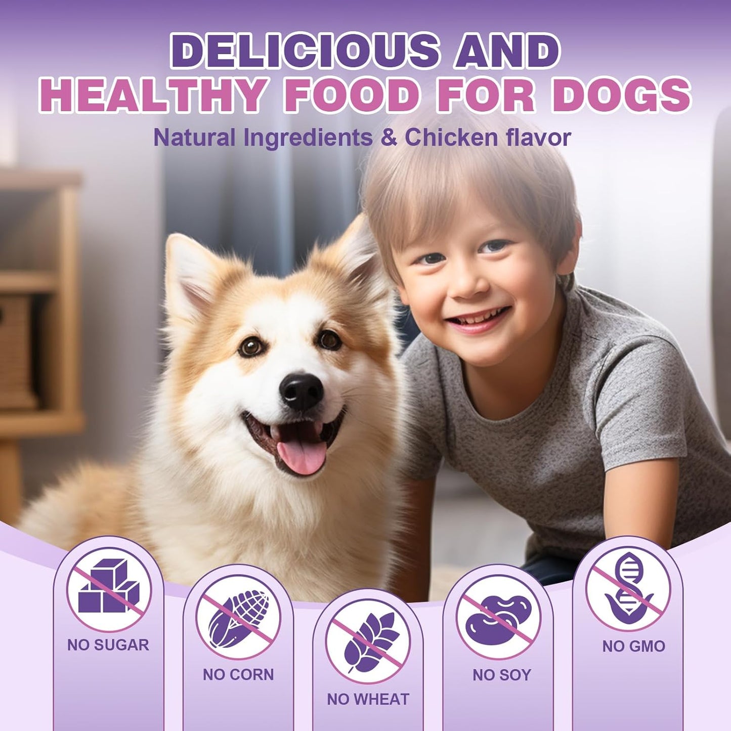 24-in-1 Dog Vitamins & Supplements with Glucosamine, Chondroitin & Omega-3 - Senior & Puppy Multivitamin for Coat, Heart, Joints, Digestion, Immune Support - Chewable Dog Vitamin