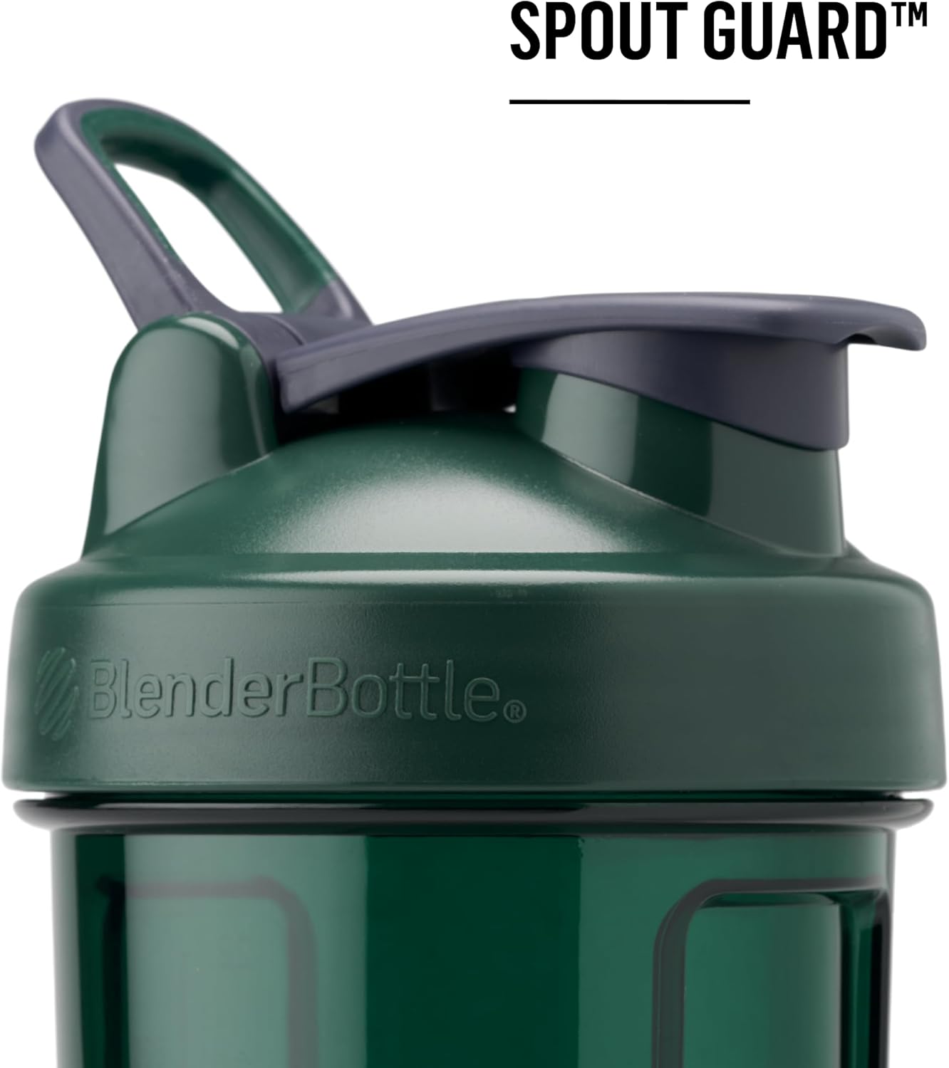 24-Ounce BlenderBottle Shaker Bottle Pro Series in Full-Color Grey for Protein Shakes and Pre Workout