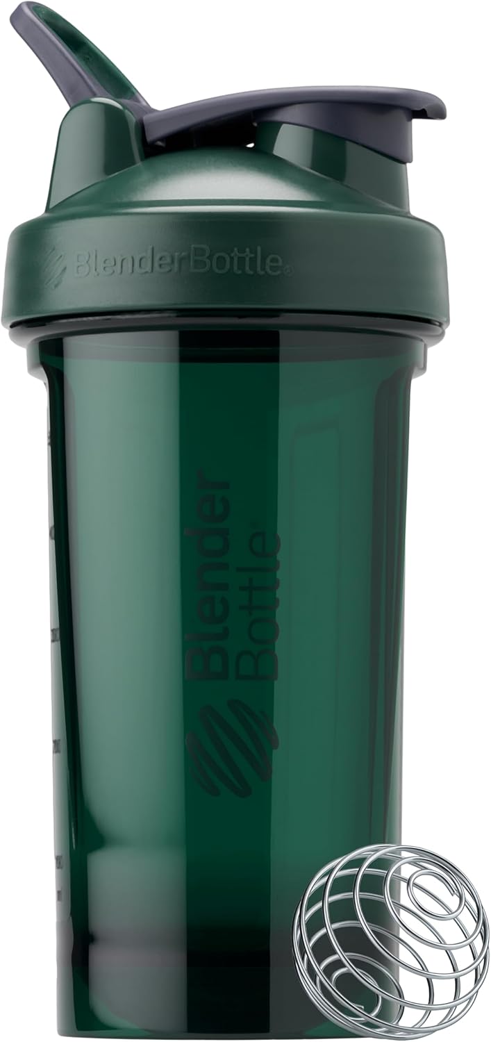 24-Ounce Green BlenderBottle Shaker Bottle Pro Series for Protein Shakes and Pre Workout