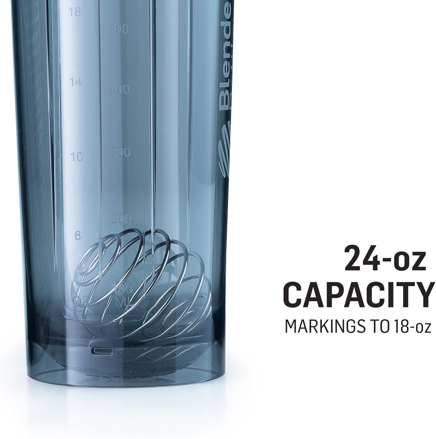 24-Ounce Ocean Blue BlenderBottle Shaker Bottle Pro Series for Protein Shakes and Pre Workout