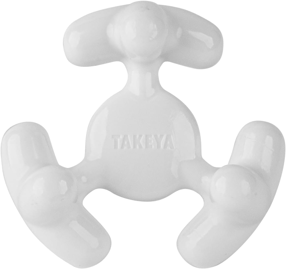 24 oz Cloud White Takeya Protein Shaker Bottle - BPA-Free, Leak-Proof Spout Lid, Dishwasher-Safe, Easy Carry for Gym