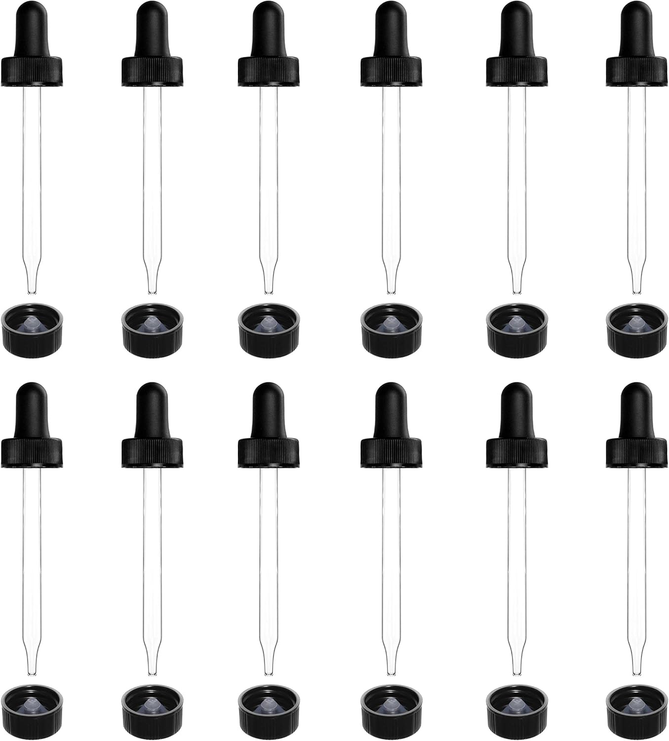 24 Oz Lugol's Iodine Solution in Amber Glass Bottles with Droppers - 2% Concentration, USA-Made