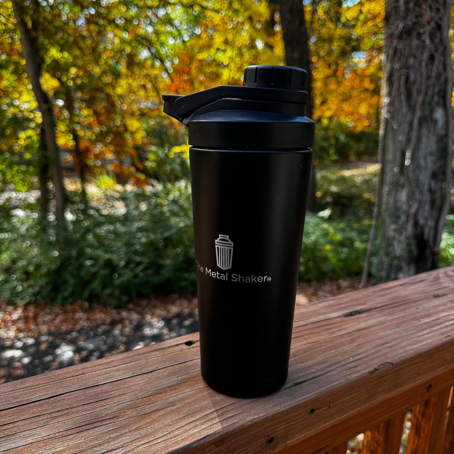 24 oz Stainless Steel Metal Shaker Bottle for Protein Shakes