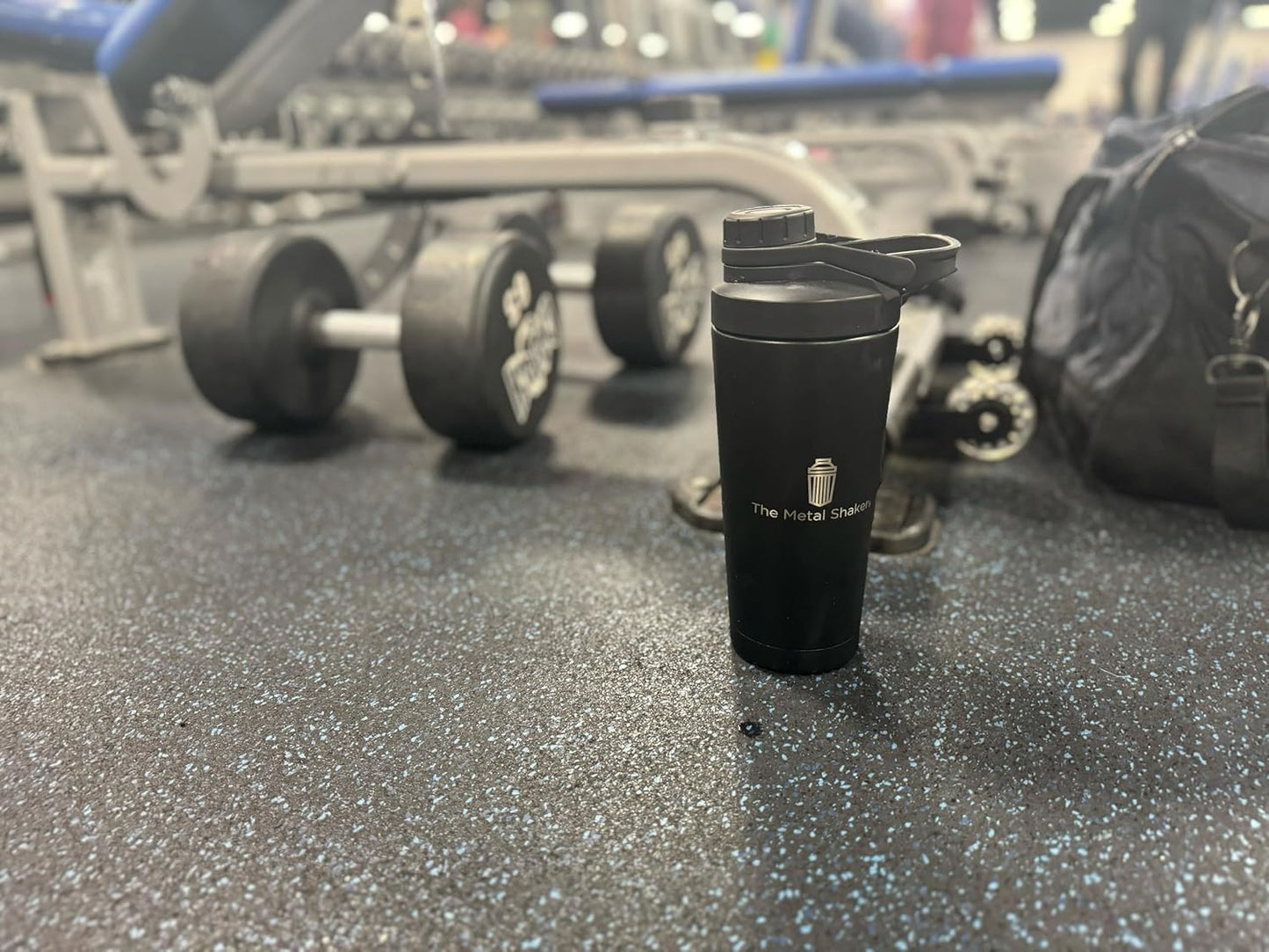 24 oz Stainless Steel Metal Shaker Bottle for Protein Shakes