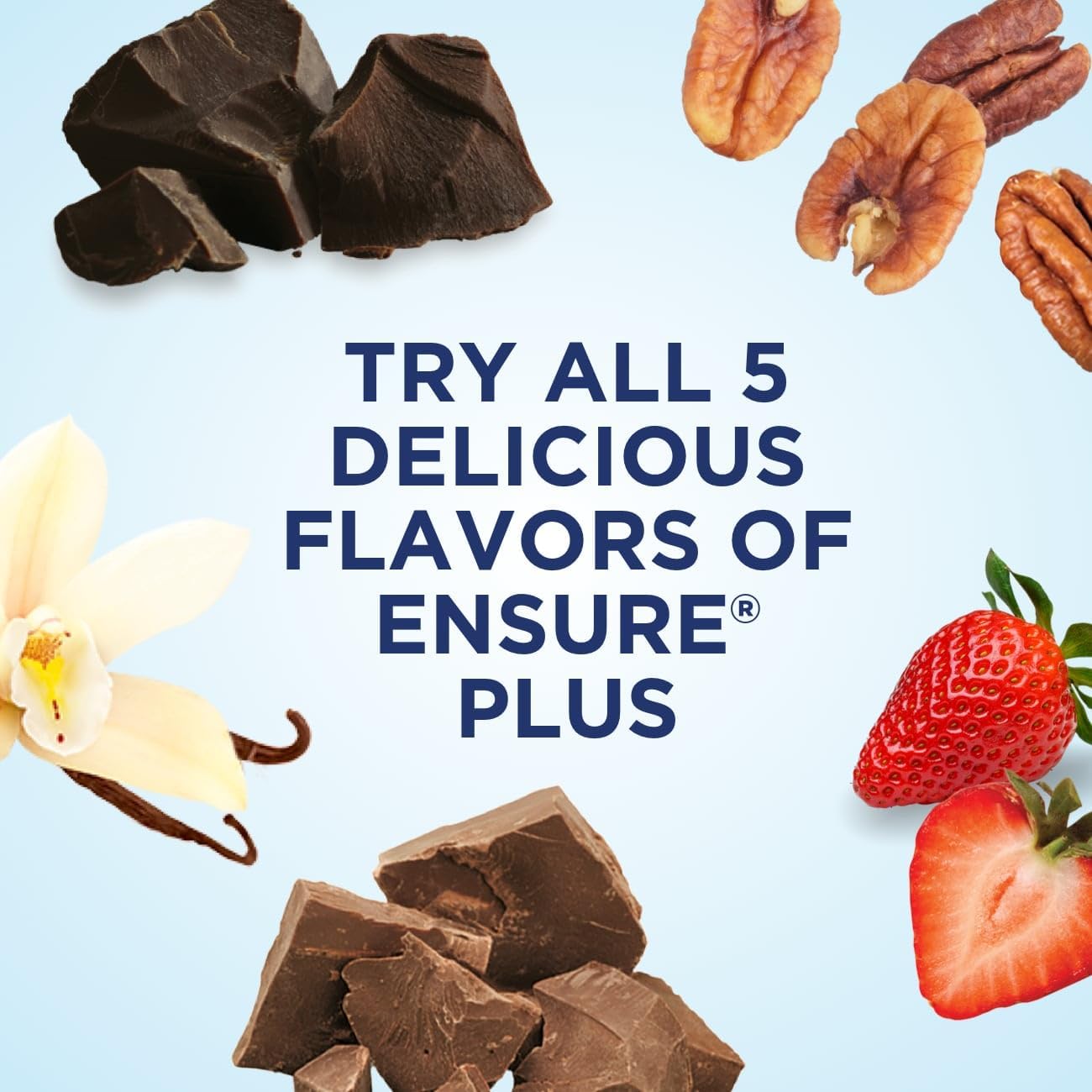 24 Pack of Ensure Plus Dark Chocolate Nutrition Shake, Meal Replacement Shake