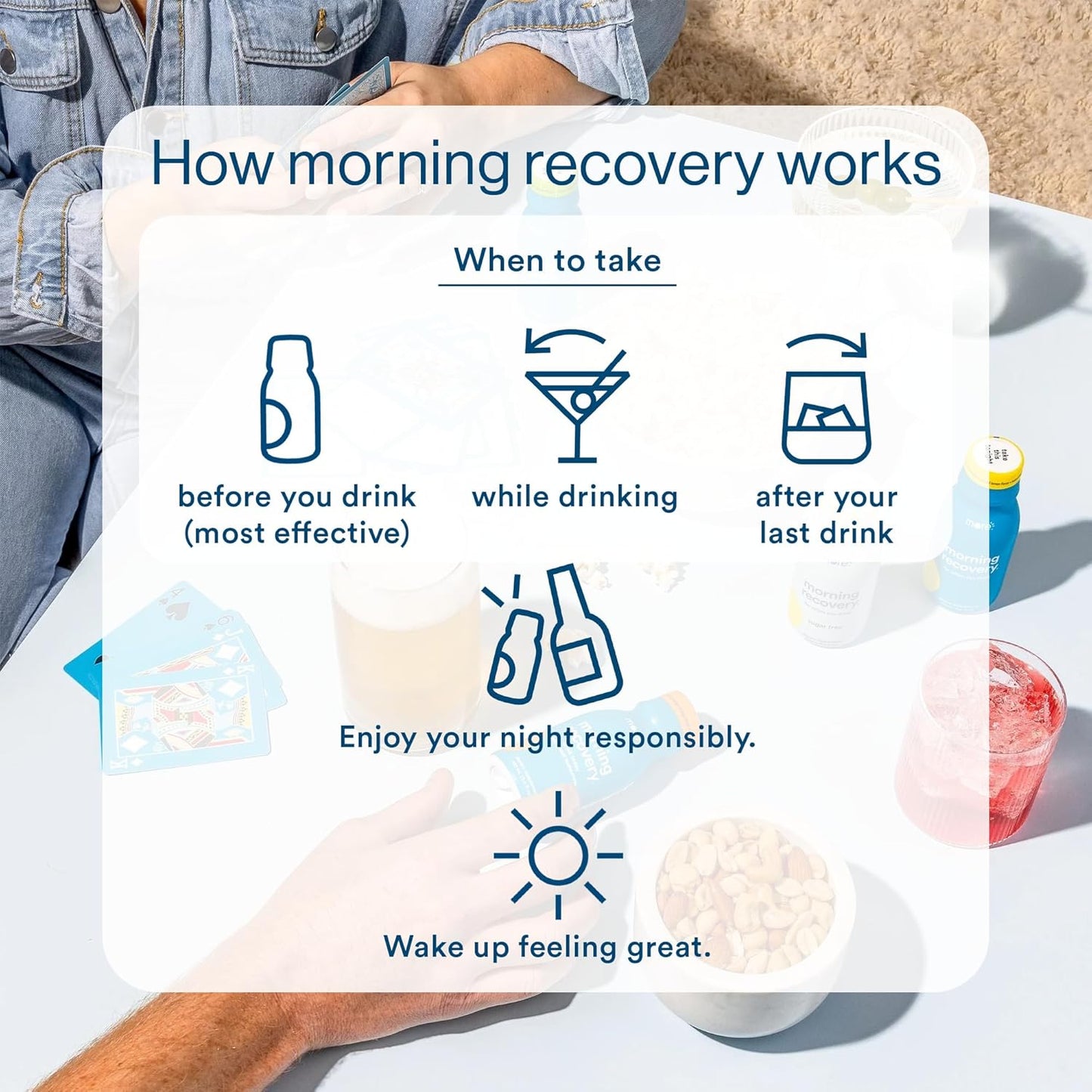 24 Pack of More Labs Morning Recovery Electrolyte Drink with Milk Thistle, DHM, and Sugar-Free Lemon Flavor for Hydration and Morning Recovery