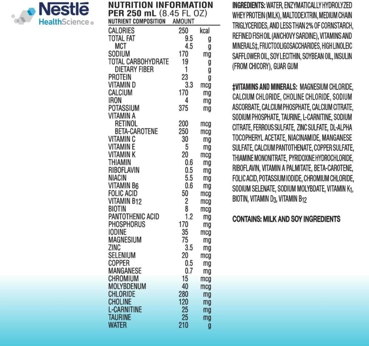 24 Pack of Peptamen Intense VHP 8.45 Fl Oz Liquid Nutritional Supplement