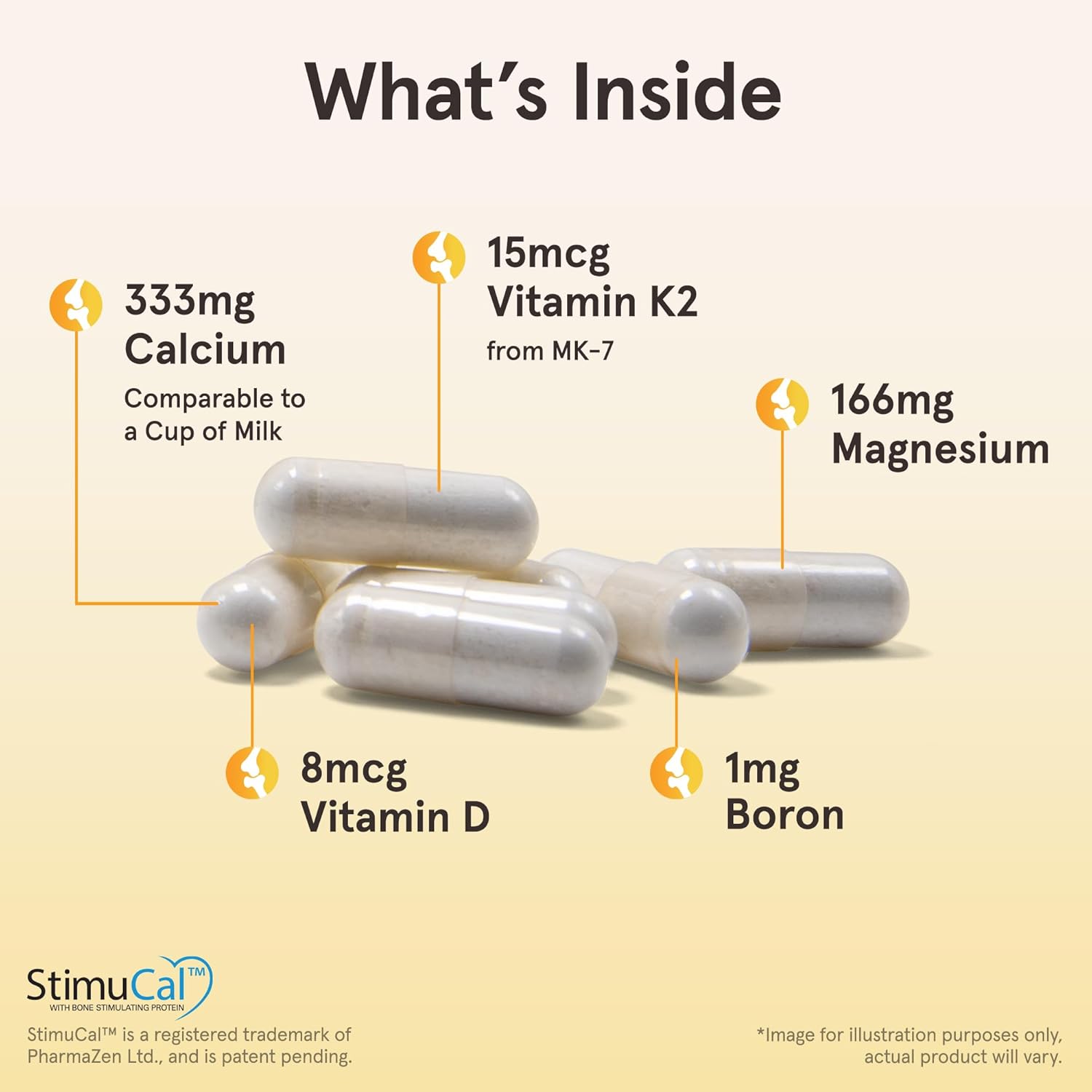 240 Capsules of Jarrow Formulas BoneUp for Bone Support with Vitamin D3, K2, and Calcium - Gluten Free & Non-GMO - 120 Servings