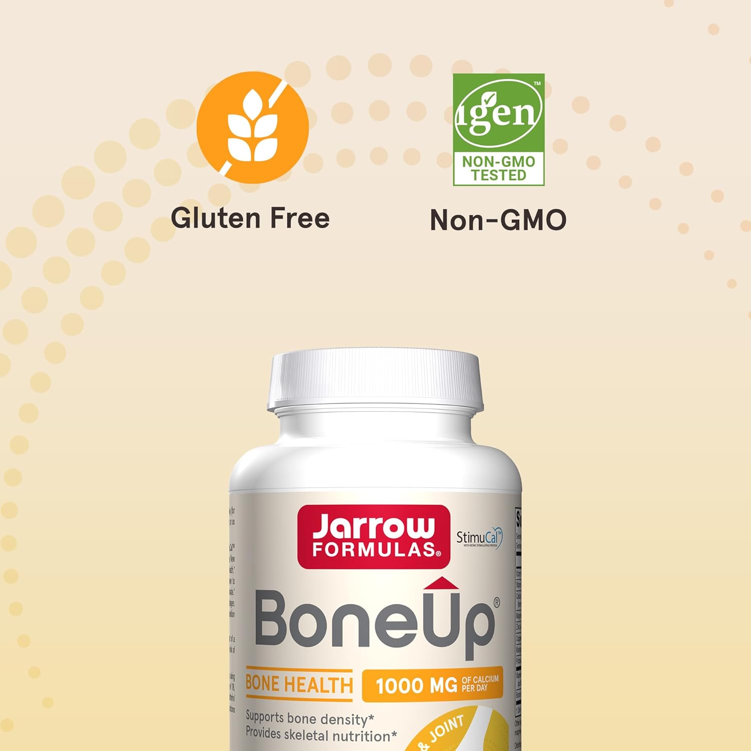 240 Capsules of Jarrow Formulas BoneUp for Bone Support with Vitamin D3, K2, and Calcium - Gluten Free & Non-GMO - 120 Servings