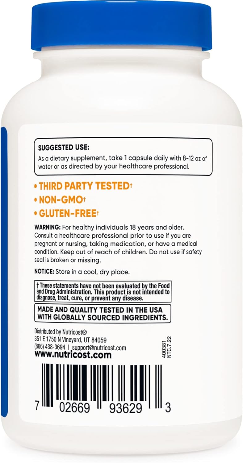 240 Capsules of Nutricost Chelated Iron (Ferrochel) 36mg - Pack of 2 Bottles