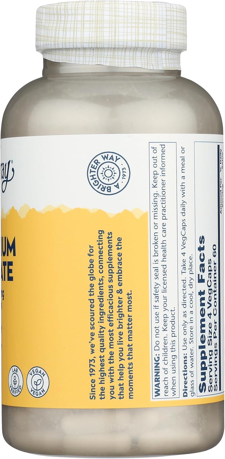 240 Capsules of Solaray Calcium Citrate in a 0.75 Bottle for Bone Health
