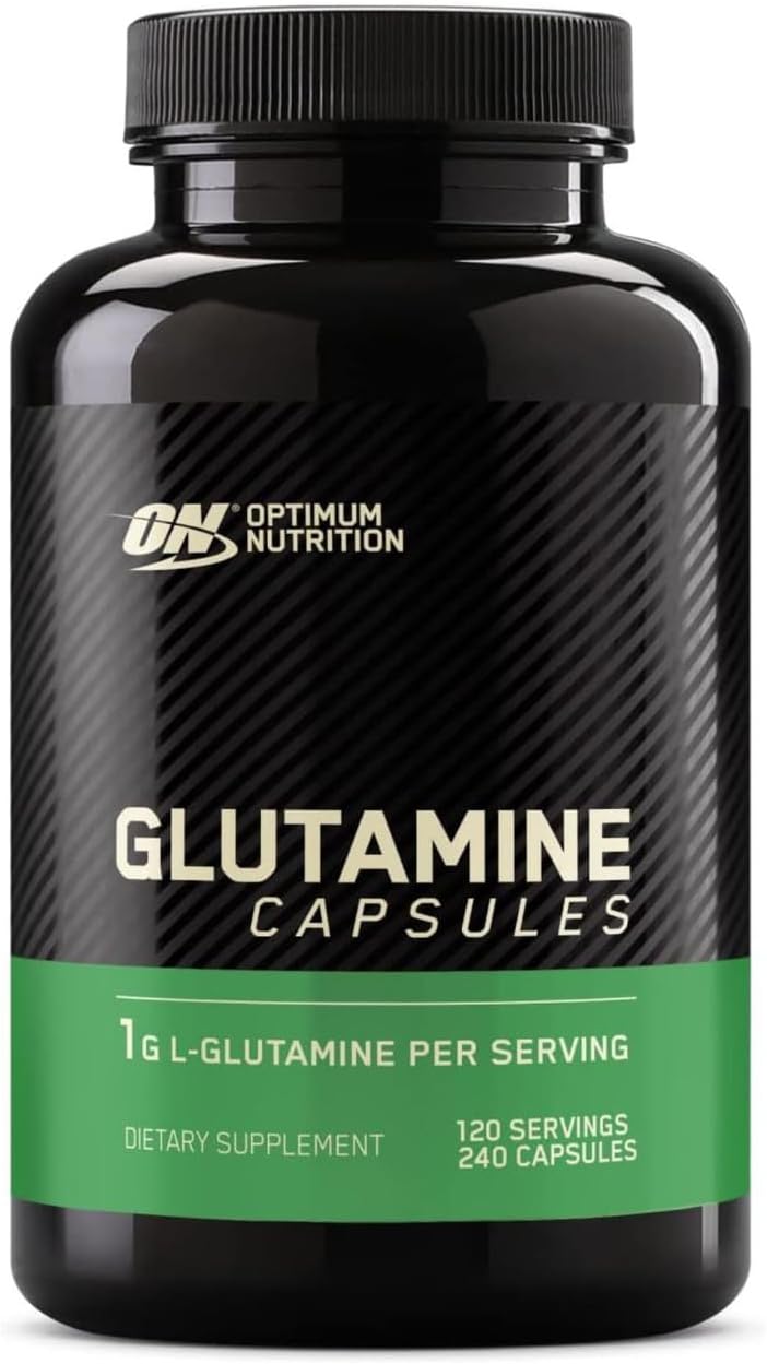 240 Count Optimum Nutrition L-Glutamine Muscle Recovery Capsules, 1000mg