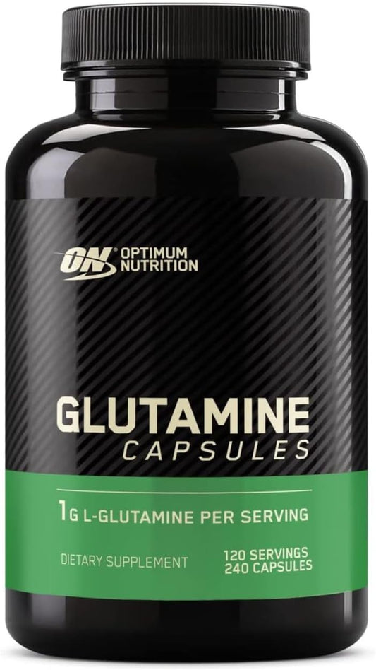 240 Count Optimum Nutrition L-Glutamine Muscle Recovery Capsules, 1000mg